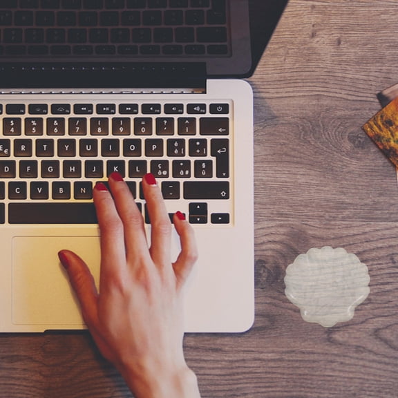 HONMEET Silicone Mouse Pad Wrist Guard Transparent Shell Design Comfortable Nonslip Light Green Support