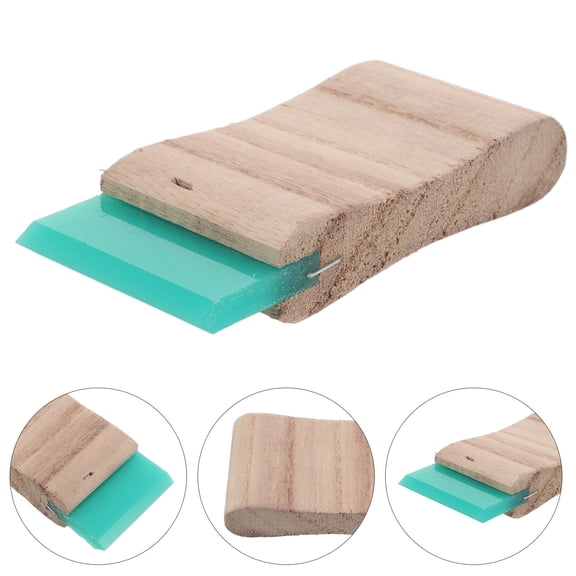 HONMEET Silk Screen Printing Squeegee with Wooden Handle for Precise Ink Distribution on Fabric and Paper