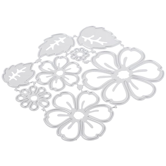 HONMEET Flower Cutting Dies Stencils for Scrapbooking, Embossing, Paper Crafting Tools, 1 Piece Floral Design Die Cut Template