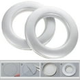 thumbnail image 1 of HONMEET Curtain Eyelet Rings Silver Plastic Lightweight Easy Snap Together 75Pcs, 1 of 6