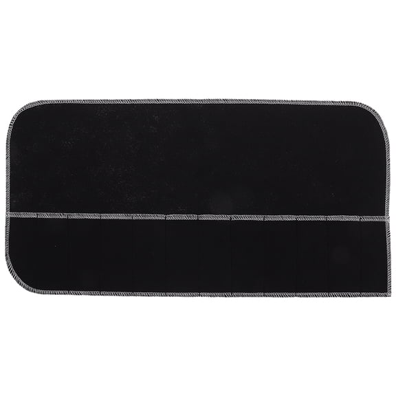 HONMEET Black Felt Silverware Protector Bag for Kitchen Cutlery Storage Anti Tarnish Pouch
