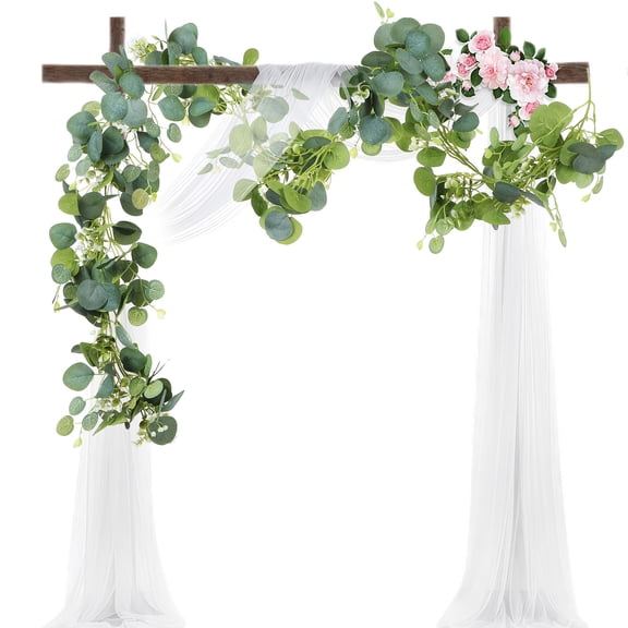 HONMEET Realistic Eucalyptus Leaf Garland for Home Decoration, Artificial Greenery, Easy to , Perfect for Indoor and Outdoor Use