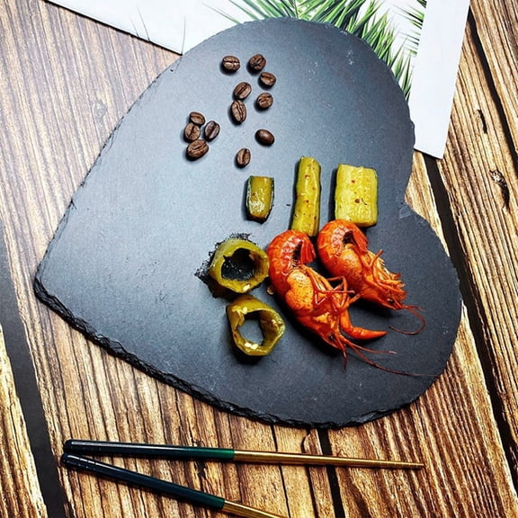 HONMEET Heart-Shaped Stone Cheese Board Tray Perfect for Home Parties, Entertaining and Serving Appetizers