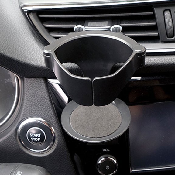 HONMEET Sleek Black Car Cup Holder Air Vent Mount Designed for Reliable Cup Stability