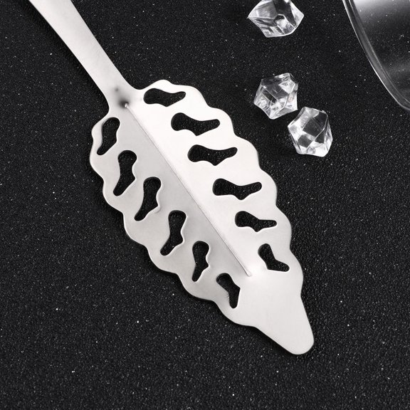 HONMEET Slotted Spoon Stainless Steel Colander for Bar Ice Straining and Cooking Tasks