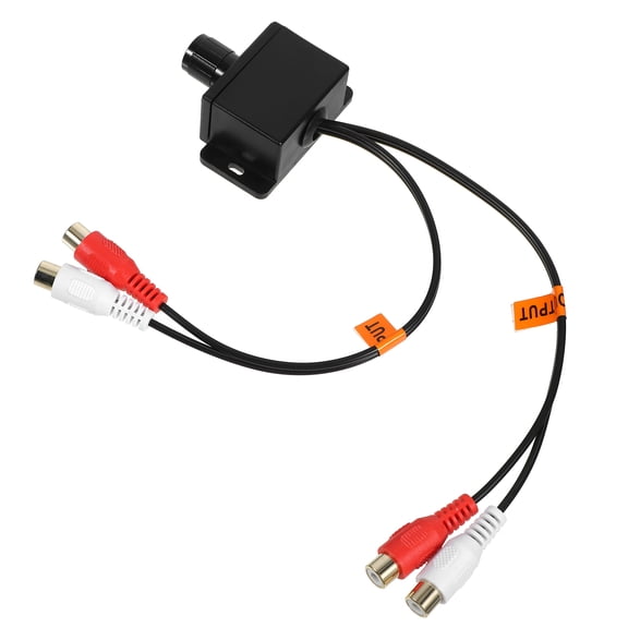 HONMEET Small Amplifier Car Audio Volume Controller Black Plastic 1 Set For Car Enthusiasts