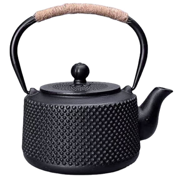 HONMEET Small Iron Teapot 1Pcs With Polished Surface For Home Use And Afternoon Tea