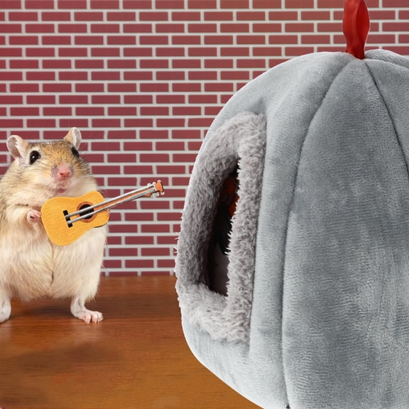 HONMEET Adorable Hamster Nest Grey Lightweight Pet House for Indoor Pet Comfort