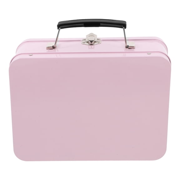 HONMEET Small Tin Boxes Decorative Keepsake Container Pink Storage for Women Travel 1Set