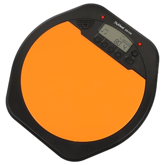 HONMEET Electronic Drummer Practice Drum Pad with Digital LCD Metronome Orange