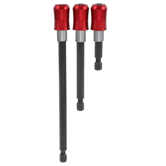 HONMEET Red Stainless Steel Socket Chuck Adapter for Drill Bits, 1 Set for Power Tools