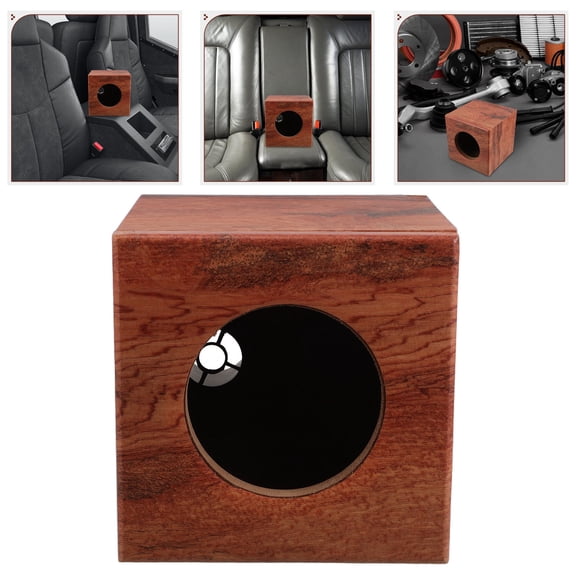 HONMEET Sound Box Wooden Material Khaki Automotive Stereo Crate Vibration Resistance 1Pack