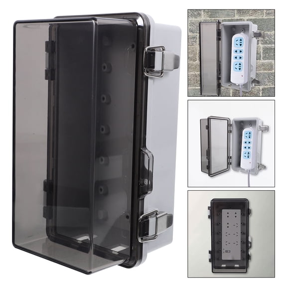 HONMEET Splashproof Plastic Junction Box for Outdoor Electrical Connections and Safe Use