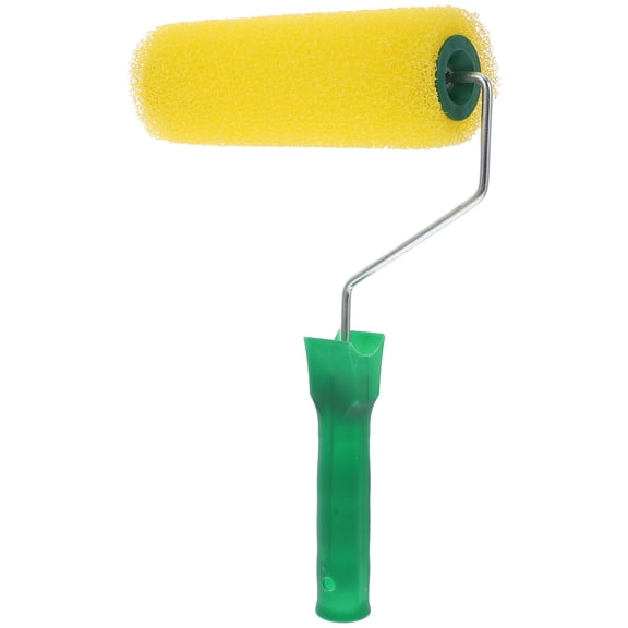 HONMEET Sponge Paint Roller Brush With Ergonomic Handle For Painting Projects 1Pack