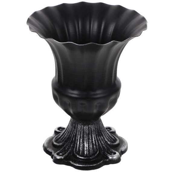 HONMEET Stable Base Metal Vase with Vintage Look Smooth Finish for Home Flower Arrangement