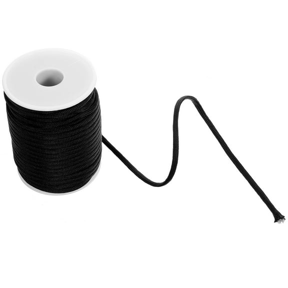HONMEET Stable Extension Ladder Rope Roll Black Reinforced Abrasion Resistant Ladder Replacement