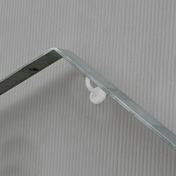 HONMEET Adjustable Handrail Bracket, White 201 Stainless Steel, Wall Mounted Support for Home Staircase and Balcony