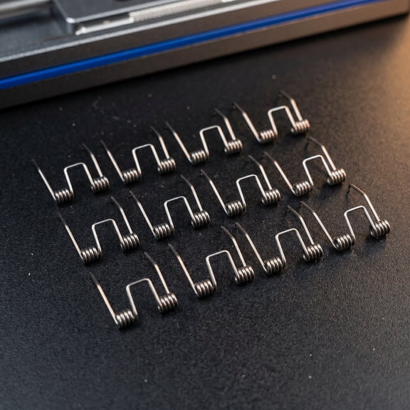 HONMEET Hair Trimmer Spring Stainless Steel Plated Silver for Home Precision Tension 12Pcs