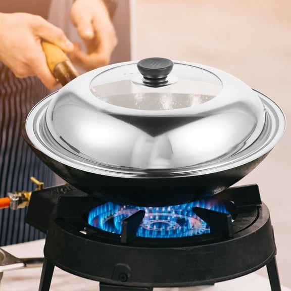 HONMEET Stainless Steel Universal Pot Lid Pan Cover with Scratch Protection and Visible Design for Kitchen Use