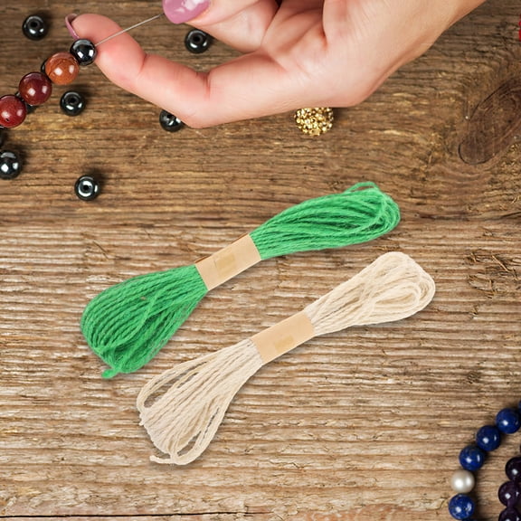 HONMEET Straw Material Braided Rope for DIY Crafts and Decorative Handicraft Projects