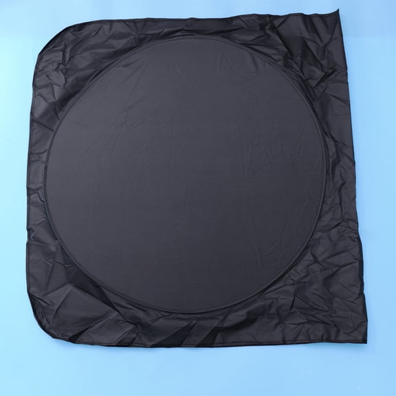 HONMEET Easy Install Car Windshield Cover White Double Ring Heat Block Sun Shade