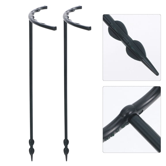 HONMEET 1Set PVC Half Circle Plant Support Cage for Indoor and Outdoor Plant Vines