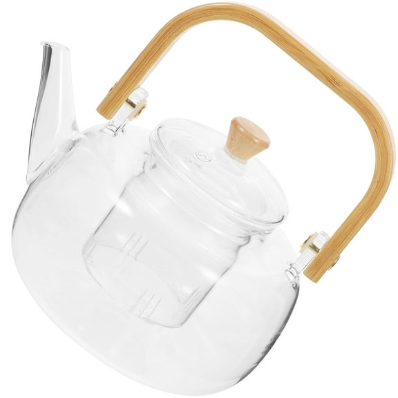 HONMEET Transparent Tea Infuser Teapot, High Silicate Glass, and Stylish, 1 Set for Loose Leaf Tea Brewing