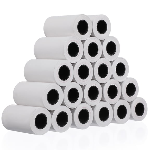 HONMEET Thermal Paper Roll White Blank for Typing Use Suitable for Credit Card Machines
