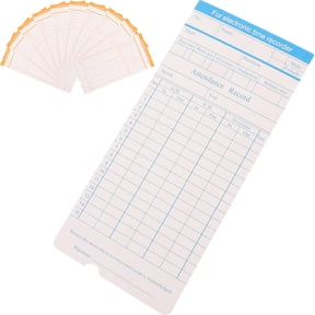 HONMEET Time Card Sheets for Precise Employee Attendance Tracking, Office Use, Paper for Workforce Management