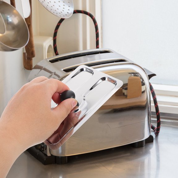 HONMEET Toaster Top Protector Stainless Steel Modern Look Silver