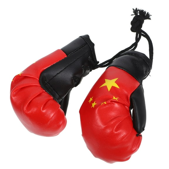 HONMEET Red Mini Boxing Gloves for Car Mirror and Boxing Party 1 Pair
