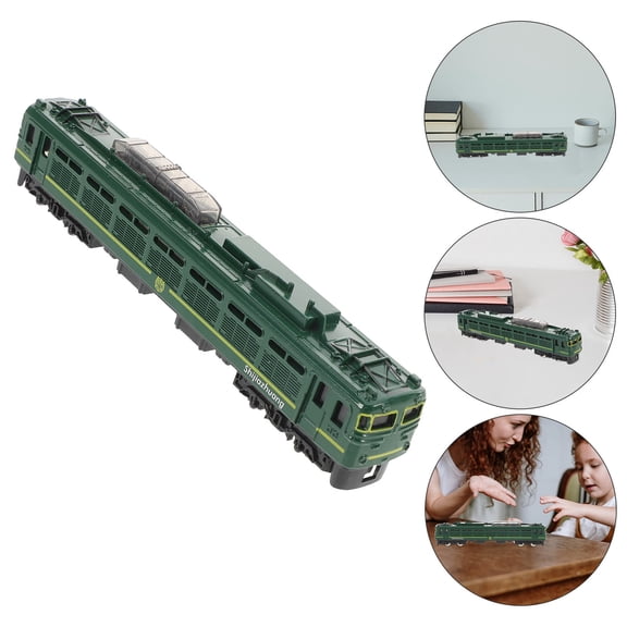 HONMEET Realistic Green Metal Train Model for Collectors and Hobbyists, Detailed Die-Cast Locomotive Toy