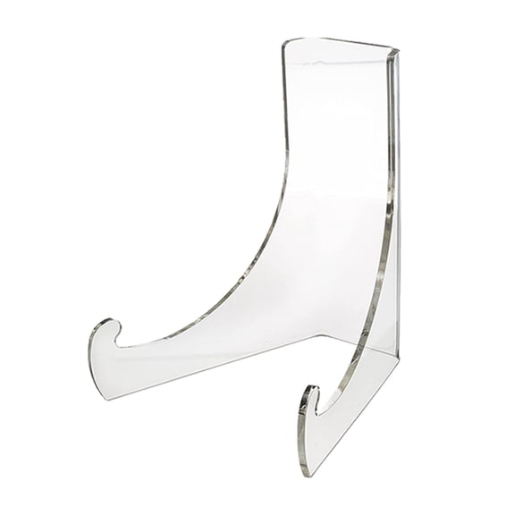HONMEET Transparent Acrylic Plate Stand for Home Tea Cake Display and Kitchen Dish Storage Rack