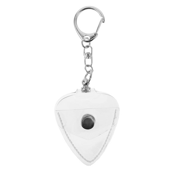 HONMEET Compact Plastic Guitar Pick Case Transparent Design for Quick Picks