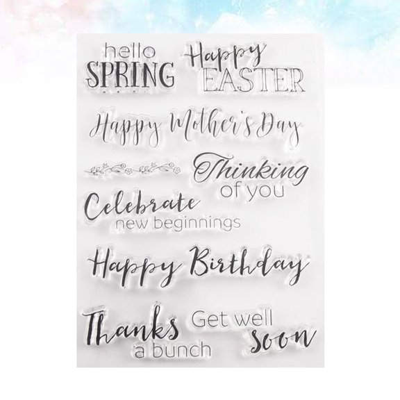 HONMEET Scrapbook Stamps Flat Precise Placement 1Set 5.9x4.3x0.4in