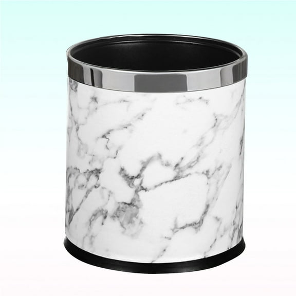 HONMEET Fireproof White Garbage Container with Airtight Rubber Base for Secure Storage and