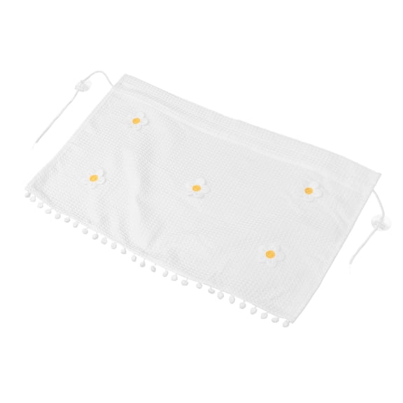 HONMEET White Car Sunshade with Daisy Design, UV , Heat Blocking, Noise Reduction, Universal Fit for Most Cars and SUVs