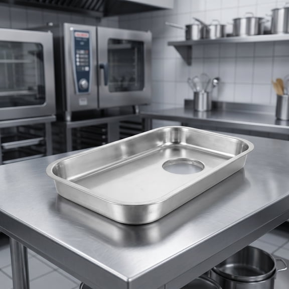 HONMEET Universal Stainless Steel Meat Tray in , Sausage Making Accessory for Efficient Food Processing