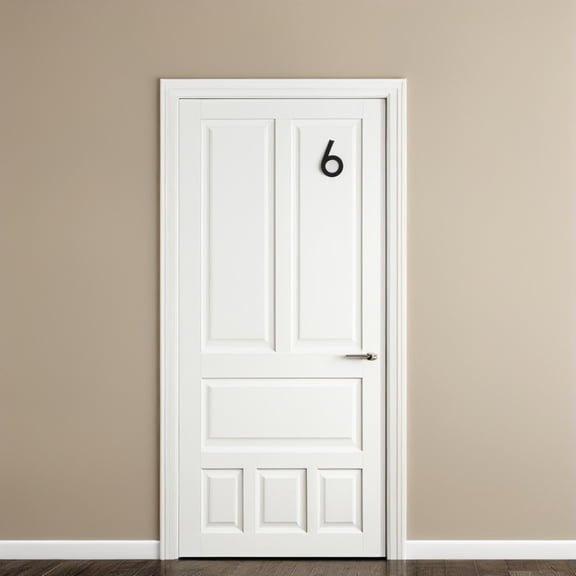 HONMEET Black ABS Vertical House Numbers for Home Address, Clear Visibility, and Weather Resistant