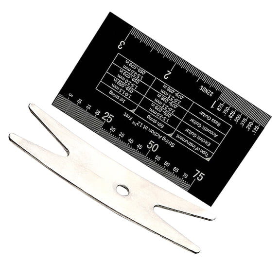 HONMEET Violin Tool Kit with String Action Ruler, Precision Measurement, Portable Storage Case for Violinists and Musicians