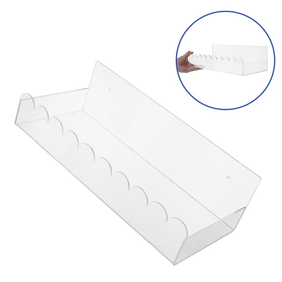 HONMEET Wall Mounted Baseball Cap Organizer Acrylic Storage Rack for Baseball Hats Entryway Bedroom 1 Set