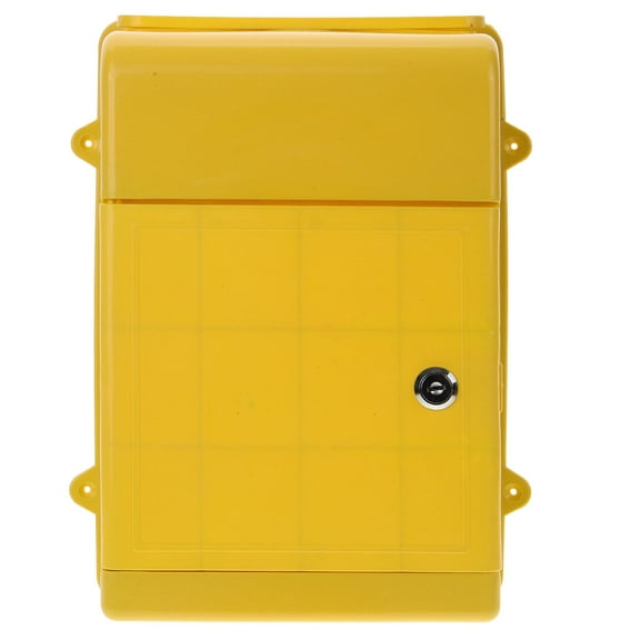 HONMEET Wall Mounted Plastic Mailbox for Home Use Front Door, Weather Resistant Outdoor Mail Box, 1 Set