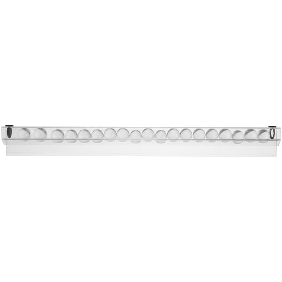 HONMEET Transparent Plastic Ticket Rail for Kitchen Takeout Orders and Menu Display, Secure and Organizer