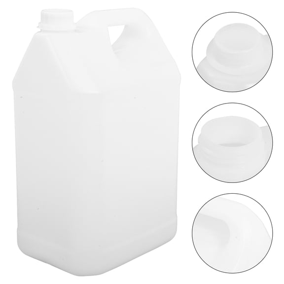 HONMEET Transparent HDPE Backpacking Water Storage Jug, Outdoor Hydration Container, 1 Set
