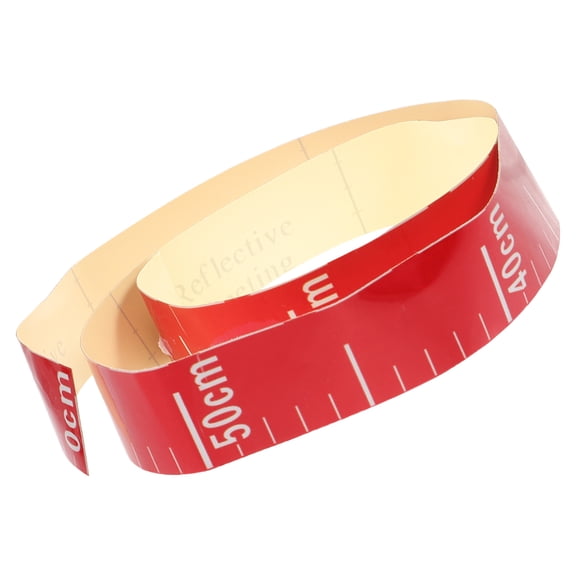 HONMEET Self Adhesive Water Level Gauge Tape Red Waterproof Sticker for Pool and Industrial Use