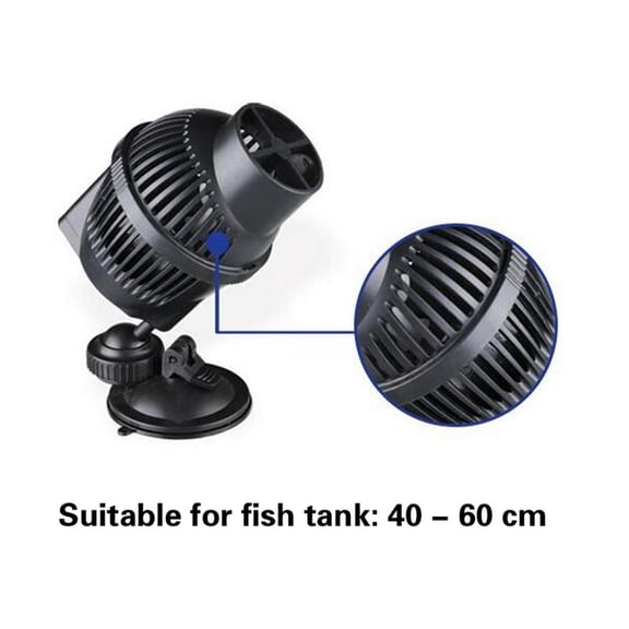 HONMEET Fish Tank Circulation Pump with Fence and Suction Cup Base for Freshwater and Saltwater Aquariums