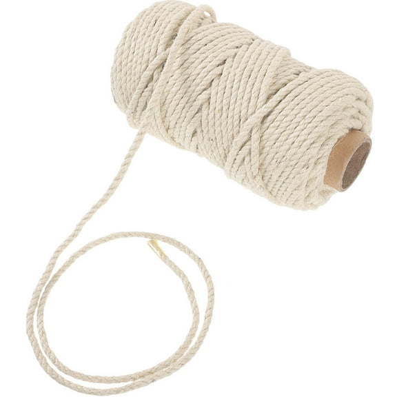 HONMEET Wear Resistant White Sisal Rope for DIY Cat Tree and Replaceable Scratching Post Rope