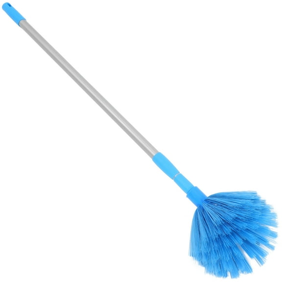 HONMEET 1Set Cobweb Duster with Extension Pole Blue for Home Ceiling and Fan Cleaning