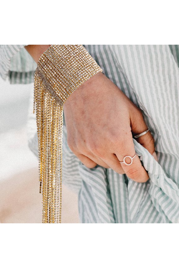 Elegant Rhinestone Wrap Bracelet Perfect for Prom and Wedding