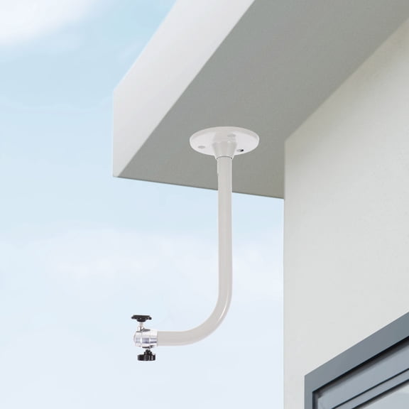 HONMEET White Aluminum Alloy Ceiling Mount Bracket for Security Cameras, and Versatile Hanging Solution